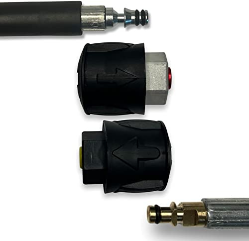 M&M Smartek adapter sats slangförlängning för Parkside till Kärcher Click Connect System inkl. koppling M22-gänga