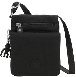 Kipling Damen New Eldorado Minibag Leichte Crossbody Nylon Reisetasche, Black Tonal II, Einheitsgröße
