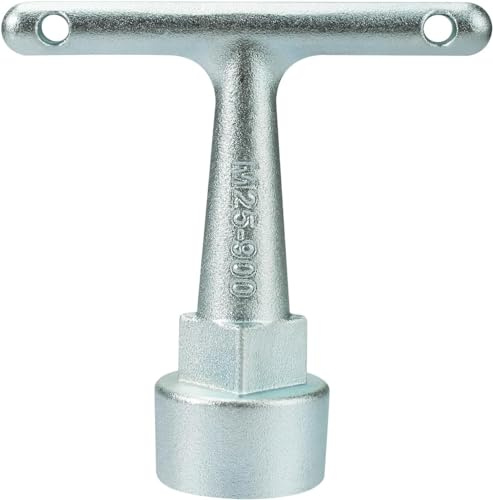 AGUNION Curb Stop Wrench,for pentagonal curb stone box, water meter cover gauge key, water cap closure tool (1 pack)