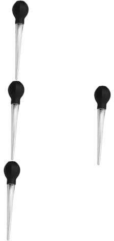 BESPORTBLE 4pcs Turkey Baster Injector BBQ Sauce Injector for Meat Easy to Clean Ergonomic Design for Roasting Grilling and Baking