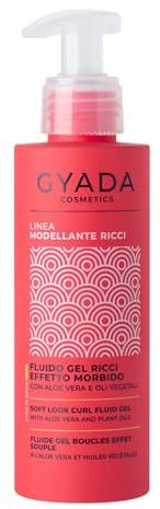 GYADA COSMETICS, Modellierendes Gel-Fluid für lockiges und welliges Haar, weicher Effekt, 98% natürliche Inhaltsstoffe, mit disziplinierender und Anti-Frizz-Wirkung, 150 ml