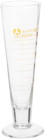 OKUMEYR Glas Messbecher Mit Graduierung Transparent Flüssigkeitscontainer Becherglas Für Labor Und Experimente