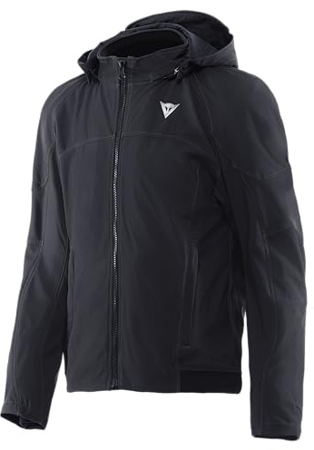 DAINESE - Ignite 2 Tex Jacket, Veste de Motard à Capuche en Tissu, Homme, Noir, 52