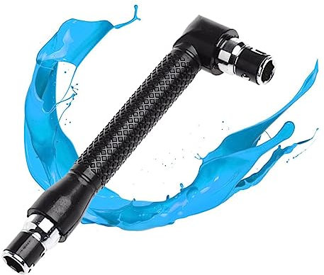 DOITOOL Double-Headed L-Shaped Socket Wrench Hex Key 1/4 Inch Black Right Angle Screwdriver Adapter for Tight Corner Repairs