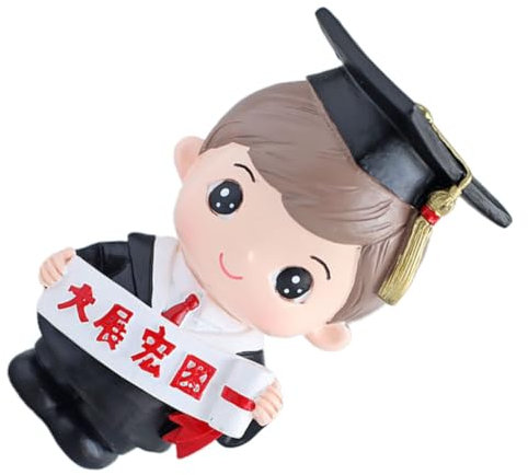 BESTonZON Doktor Cake Topper Realistisches Miniatur-dekor Für Abschlussfeiern Geburtstagskuchen-dekoration Für Freude Und Stil Als Zur Graduierung Tortendeko Für Feierlichkeiten
