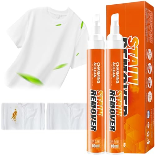 2PCS Stain Remover Pen,Instant Stain Remover Pens,Instant Stain Treater for White Clothes,Ink,Red Wine,Portable Clothing Cleaner P/en,Travel St/ain Remo/ver P-en,Wash Free S/tain Re/mover Pe/n