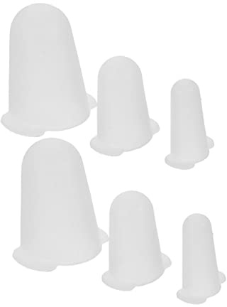 Gogogmee Protección Flexible Fuerte Adhesión para Boquillas de Manga Pastelera de Cubiertas de Silicona 6 Piezas para Decoración de Pasteles en Repostería