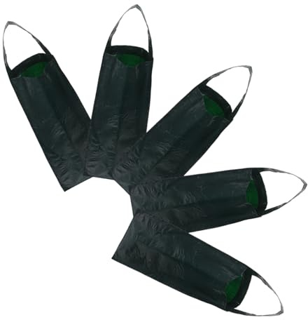 BESTonZON 5piezas Bolsas De para Fresas Bolsa Colgante para Tomates Flores y Verduras Maceta Invertida para Jardinería Unidades