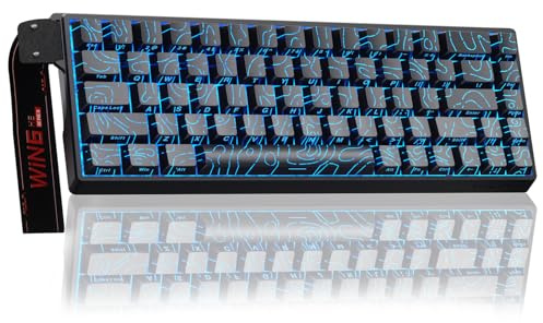 AULA WIN68 HE Hall Effect Gaming Keyboard,Adjustable Actuation Rapid Trigger,0.02mm RT Accuracy,8000Hz,RGB Backlight,USB-C Wired,60% Percent Magnetic Keyboard