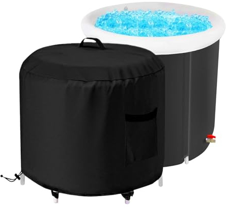 Planschbecken Abdeckung,Wasserdichter Fässerschutz | UV-beständiger Staubschutz für Eistonne Garten Aquaristik Außenbereich Winter