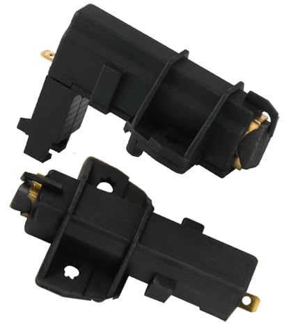 2 Pcs Carbon Brushes for Hoover Candy Grand Vita Beko Washing Machine Replaces Part Ceset Motor Carbon Brushes Accessories (Black)