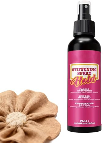Spray fixateur pour tissus, 120 ml Spray à séchage rapide qui durcit les vêtements et évite l'effondrement - Pour modéliser et durcir des vêtements et des chapeaux | Pour projets de crochet, laine