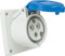 as - Schwabe Prise Enctrable 200250 V / 16A avec Couvercle à Clapet Caravanes et CampingCars Prise à 3 Pôles pour l'Extérieur IP44 Made in Germany Blanc I 60480