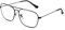 JM Flieger Blaues Licht blockiert Computer Brillen, Platz Augenschutz Video Eyeglasses Anti Blendung Damen Herren(Gunmetal Rahmen Schwarze Tempel Tipps)