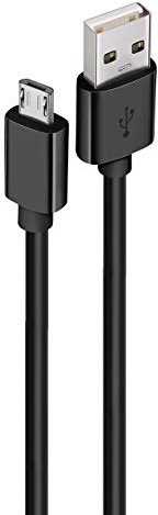 Just Accessories® For Samsung Galaxy A10, A10s Extra Long Charger Micro USB Cable Power Lead Data Sync (2m 2 Metre, Black)