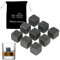 lumcov 9 Pièces Pierres à Whisky,Pierres Froides en Granit,Whisky Stones,Glaçons Réutilisables,Glacon Pierre Whisky Grani,Alternative idéale des glaçons(2*2cm)