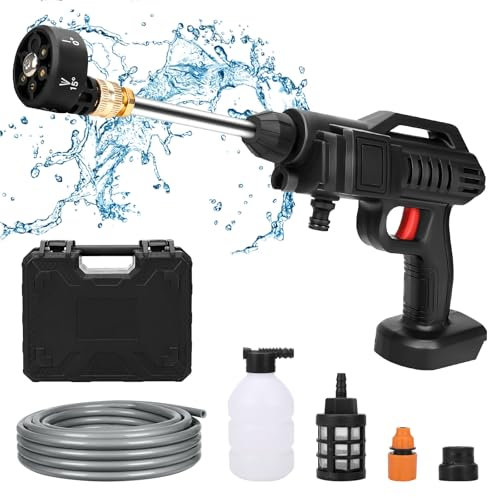 WingFly Idropulitrice a Batteria Portatile Compatibile con Makita 18V, Idropulitrici Professionale con Accessori Per Pulizie Esterni Giardino Auto(Batteria non Inclusi)