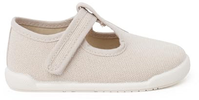 Pisamonas Pepitos Barfotaskor Läder Tyg Med Kardborreband Size 20 Color Rå