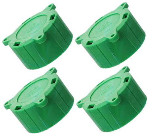 TOPPERFUN 4pcs Charging Plug Connector Cover Electric Car Inlet Charger Cap Electric Car Power Cord Cover Sturdy Plastic Construction Easy to Use