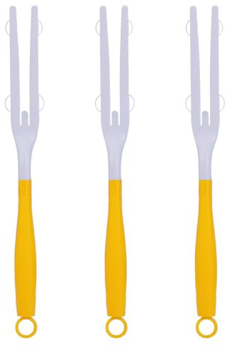 3pcs Manche Plumeau, Amovibles Manche de Rechange de Plumeau Duster Handle Plastique Rallonges Balai Baguette pour Un Nettoyage Facile (Jaune)