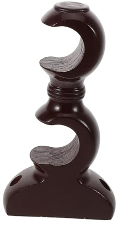 HEALLILY Soporte De Madera para Barra De Cortina Doble Fuerte y Estable para Ventanas y Secado De Ropa Fácil Instalación y Alta Capacidad De Carga