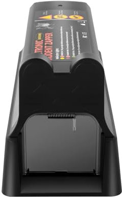 Fridgestea Trappola elettronica per topi con doppia alimentazione elettrica, professionale 7000 V, lavabile con acqua, riutilizzabile per topi, ratti, arvicole – 1 trappola