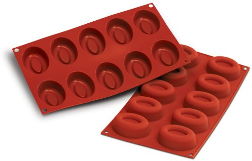 NY CAKE Silicone Oval Savarin Small 10 Cavities