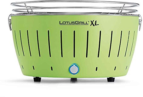 lotus grill bbq in green with free lighter gel & charcoal