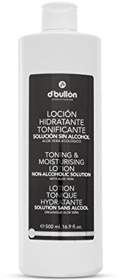 D´Bullon Lotion Visage Hydratante Tonifiante, Solution Visage Sans Alcool à l'Aloe Vera Bio. Tonique facial. Tonifie et rafraîchit après le nettoyage du visage. Végétalien - 500 ml