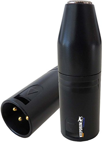 keepdrum ADP08 Adapter XLR zu Miniklinke 3,5mm Converter für Videomikrofone