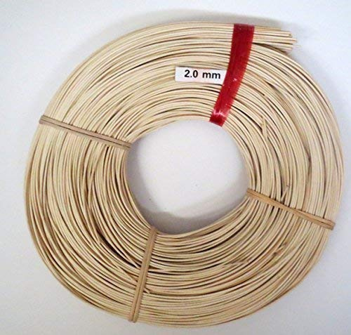 Schardt Peddigrohr - Flechtmaterial Natur 2.4 mm 500 Gramm zum Körbe flechten, basteln - Rattan Peddigrohr in verschiedenen Größen und Stärken