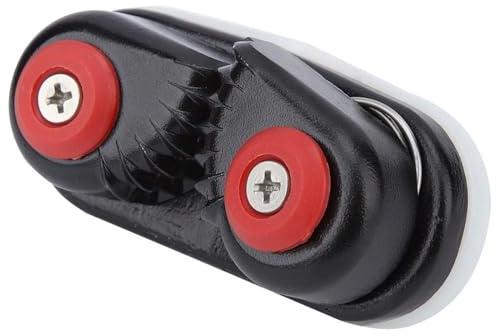 KSTE Schwarz Aluminum Alloy Seil Buckle Halter Anker Schotklemme for Kajak Yacht Zubehör