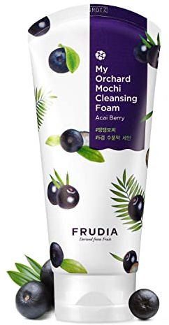 FRUDIA. My Orchard Acai Berry. Espuma Limpiadora con Bayas de Acai. Para Pieles Flácidas. Mejora la Elasticidad. Textura Refrescante. Jelly Mochi. Contenido 120 gr.