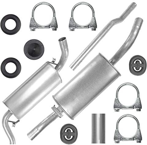 Adamot Auspuffanlage Schalldämpferset Auspuff für Coupe B3 B4 80 B3