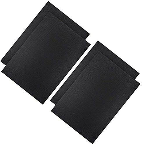 Healifty 4 Stück Schwarzer Aida Stoff 14 Count 30X30 Cm Kreuzstich Stoff Set Zum Sticken Und Handarbeiten Für Basteln Und Nähen