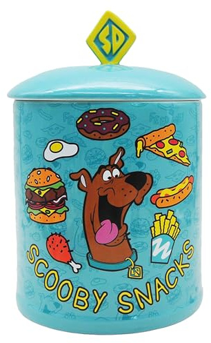 Silver Buffalo Scooby Doo Scooby Snacks Ceramic Cookie Snack Jar (Large)