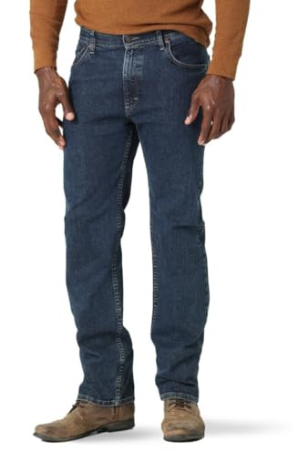 Wrangler Authentics Men's Regular Fit Comfort Flex Waist Jean, Rhodes, 32W x 30L