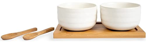 Sagaform 5018343 - Juego de tapas (cerámica, bambú)