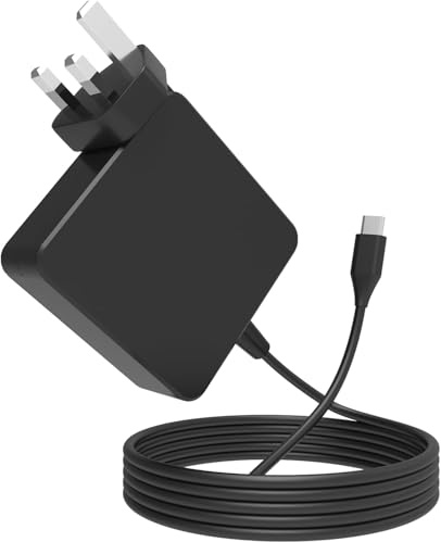 Riabwwox Universal 45W 65W USB C Laptop Charger Type C Compatible With HP/Dell/Lenovo/Acer/Asus/Samsung Chromebook Charger USB-C,Envy/Spectre/Elitebook X360 2/Thinkpad/Yoga/Latitude Power Adapter Cord