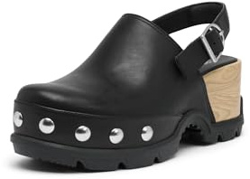 Sorel Women's Roam'n Clog RVT, Black/Black, 9