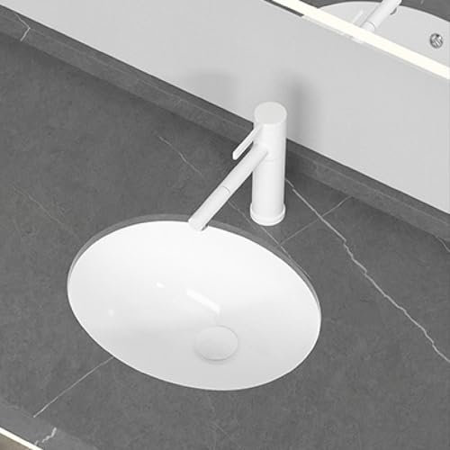 Bathroom Vessel Sink Scratch To Resistant Sink Undercounter Oval Wash Basin Modern Simple Washbasin Easy To Install For Small Apartment Home Hotel Restaurant