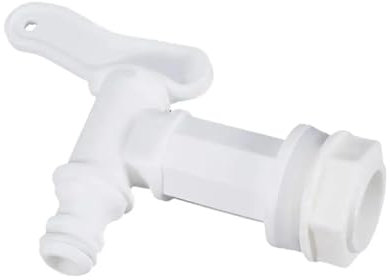 TYNXK Accessoires pour Tonneaux De Pluie Replacement IBC Barrel Water Butt Tap Plastic Adaptor Tools Rain Plastic Bucket Home Brew Faucet Safe Beer Food Montage du Collecteur De Pluie(White)
