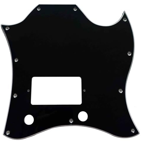 Für Gibson SG Standard Single Humbucker Style Gitarre Pickguard (3-lagig, schwarz)