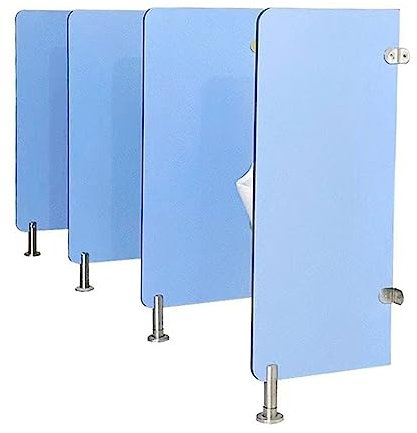 XCHSXYL Urinal-Trennwand, bodenmontierte Urinal-Schallwand, Schutzwand für Urinal-Trennwände für Männer, für Toiletten/Kindergärten/Einkaufszentren/öffentliche Orte (Farbe: 4 Stück)