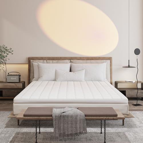 Ego Home Topper de colchón de 160 x 200 cm, con 7 Zonas de Espuma, Certificado Öko-Tex, 160 x 200 cm