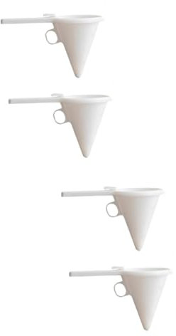 Cabilock 4pcs Handheld Cake Funnel Dispenser for Icing Baking Funnel Cake Decorating Accessories Easy Pouring and Transferring Tools