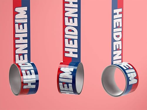 Heidenheim Klebeband/Fußball Fanartikel/PVC-Klebebandrolle - neu - 50 mm x 60 m - wetterfest