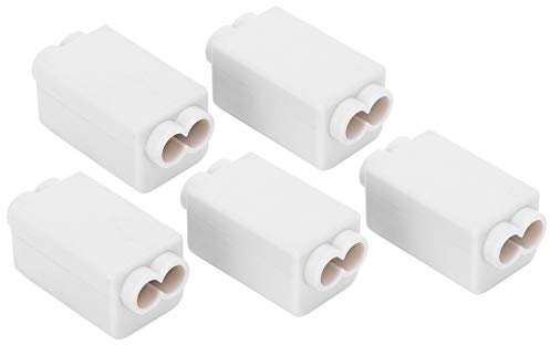 Eujgoov Copper Terminal Splitter Junction Connector Box 5Pcs Set with Detachable Insulating Cover for Ceiling Light Wiring Electric Meter Switch ABS Mystical/Fantasy Retardant Material 16KW High