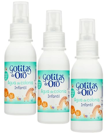 Colonia Gotitas de Oro - Vaporizador 80 ML (Paquete de 3)