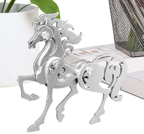Puzzle für Erwachsene - Schreibtischdekoration Tiere 2026, 3D-Puzzle-Set des Pferdes Lernspielzeug - für Erwachsene Zuhause Wohnzimmer Geschenke für Partys und Feiern